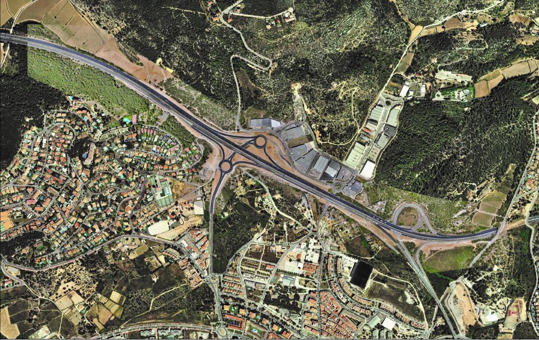 Finalitzen les obres de remodelació del nus Sitges Centre de la C-32