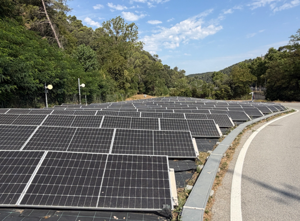 Paneles solares Vallvidrera