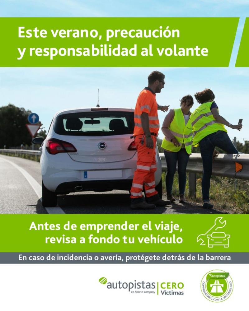 Este verano, precaución y responsabilidad al volante